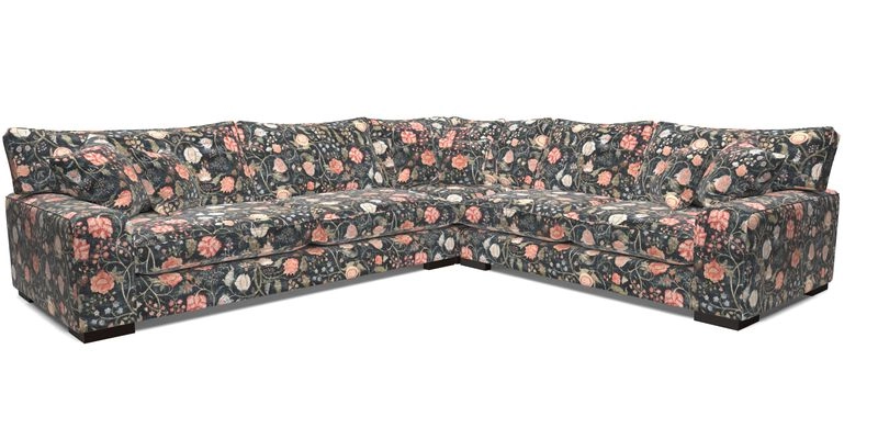 Richmond Large Corner Unit LHF in Two Tone Plain Biscuit