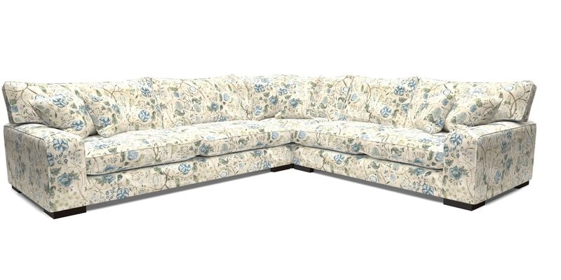 Richmond Large Corner Unit LHF in Two Tone Plain Biscuit