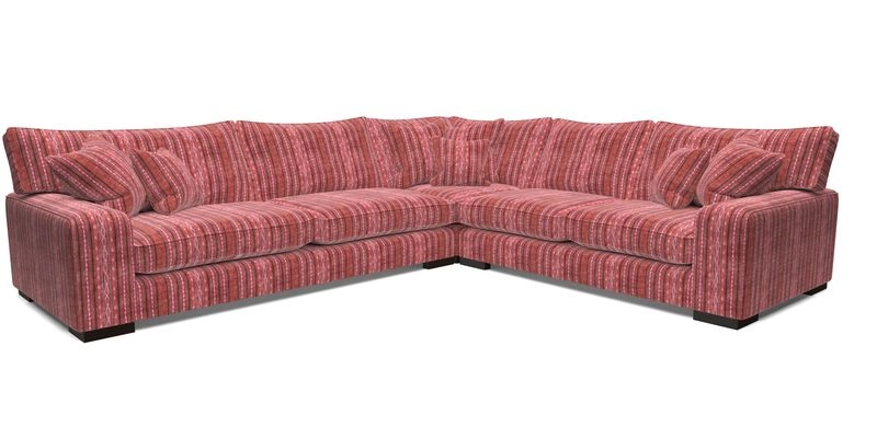 Richmond Large Corner Unit LHF in Two Tone Plain Biscuit