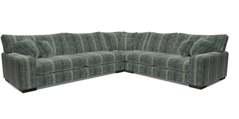 Richmond Large Corner Unit LHF in Two Tone Plain Biscuit