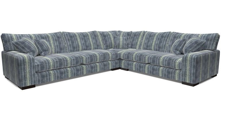 Richmond Large Corner Unit LHF in Two Tone Plain Biscuit