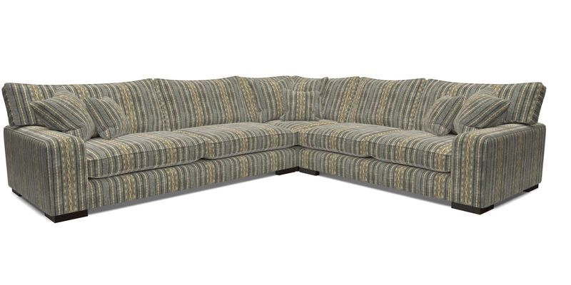 Richmond Large Corner Unit LHF in Two Tone Plain Biscuit