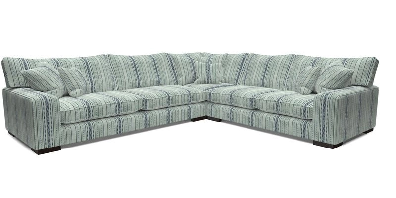 Richmond Large Corner Unit LHF in Two Tone Plain Biscuit