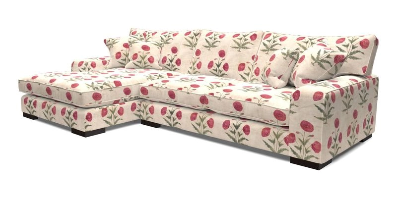 Richmond Chaise LHF  in Two Tone Plain Biscuit