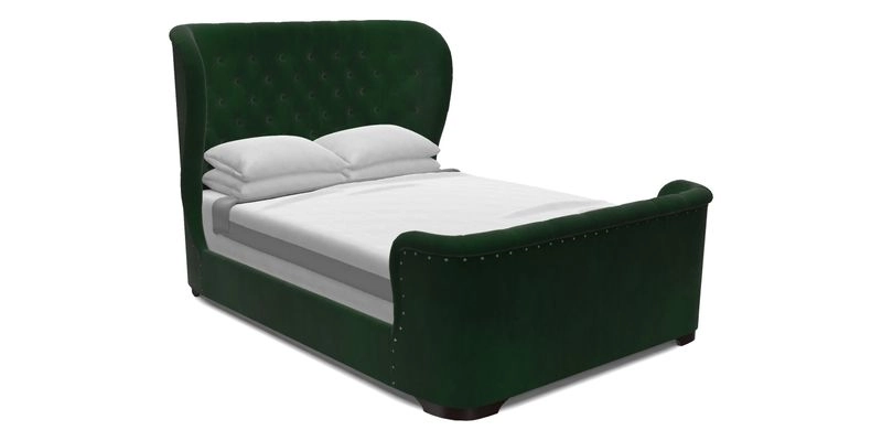 Rouen Low End Bed in Kirkby Romo Soho Vintage Rose