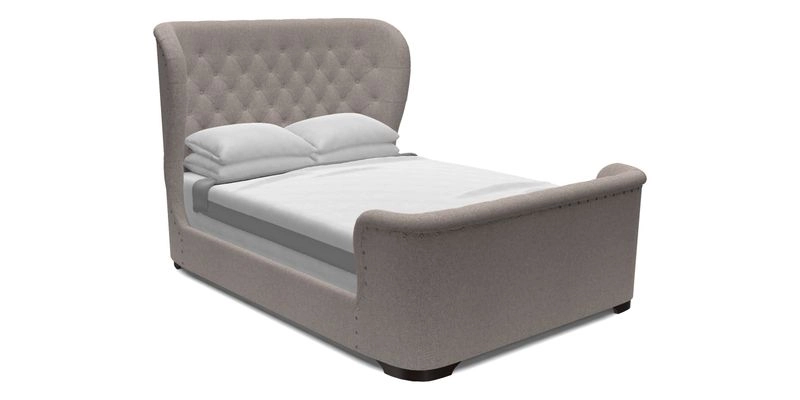 Rouen Low End Bed in Kirkby Romo Soho Vintage Rose