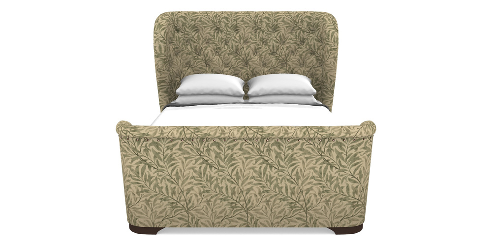 Product photograph of Rouen High End Double In V A Drawn From Nature - Willow Bough Large - Light Green from Sofas and Stuff Limited