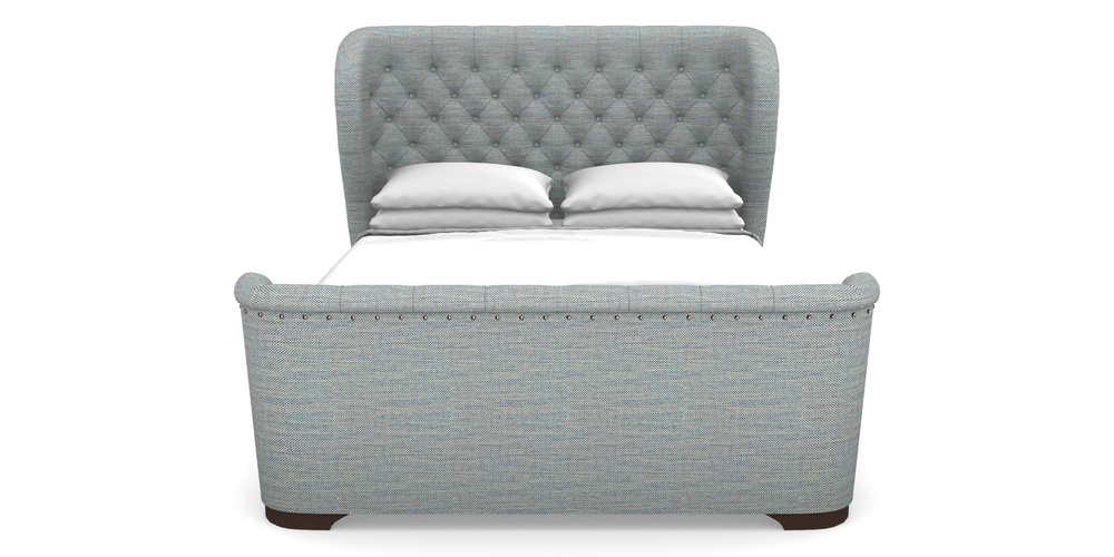 Product photograph of Rouen High End King In Basket Weave - Blue from Sofas and Stuff Limited