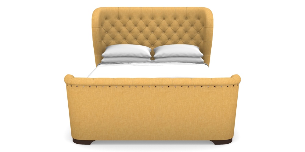 Product photograph of Rouen High End King In Clever Cotton Mix - Mustard from Sofas and Stuff Limited