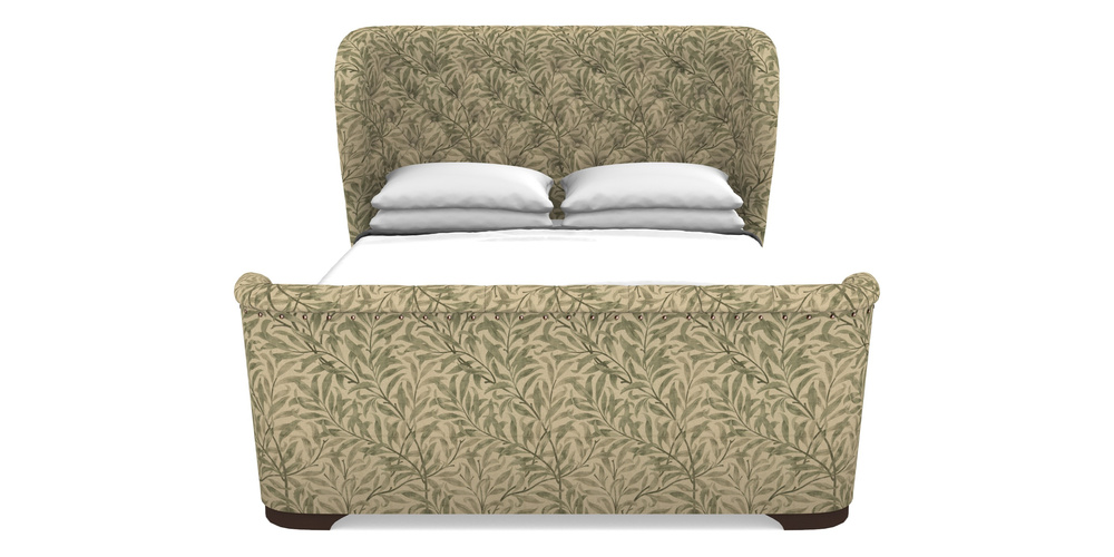 Product photograph of Rouen High End Super King In V A Drawn From Nature - Willow Bough Large - Light Green from Sofas and Stuff Limited