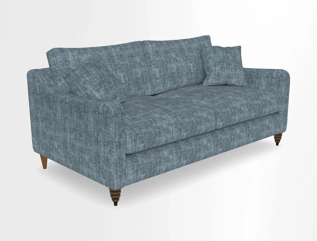 Rye 3 Seater Sofa in Herringbone Shadow