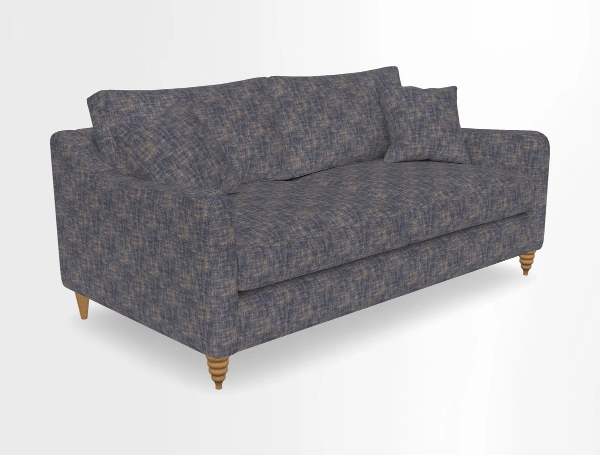 Rye 3 Seater Sofa in Herringbone Shadow