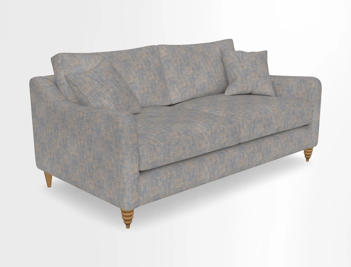 Rye 3 Seater Sofa in Herringbone Shadow