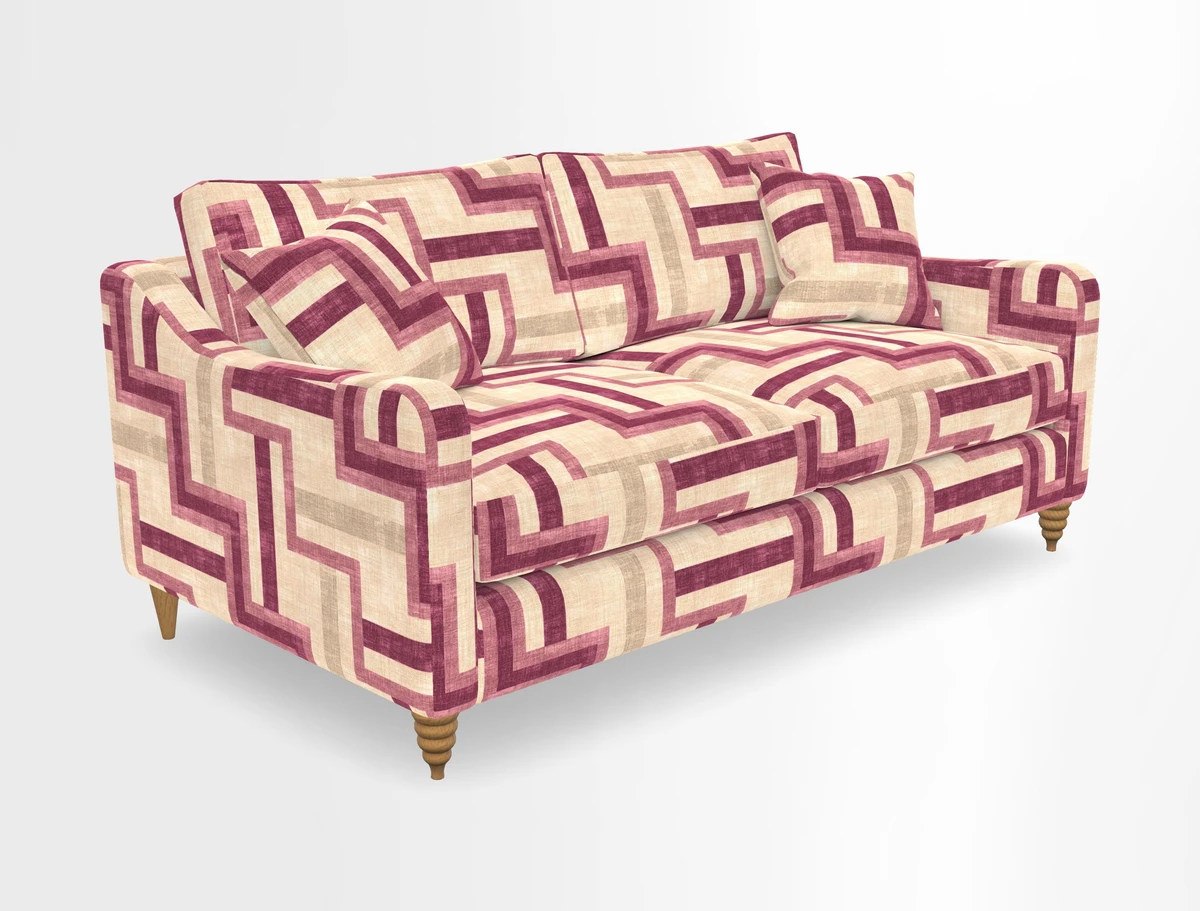 Rye 3 Seater Sofa in Herringbone Shadow