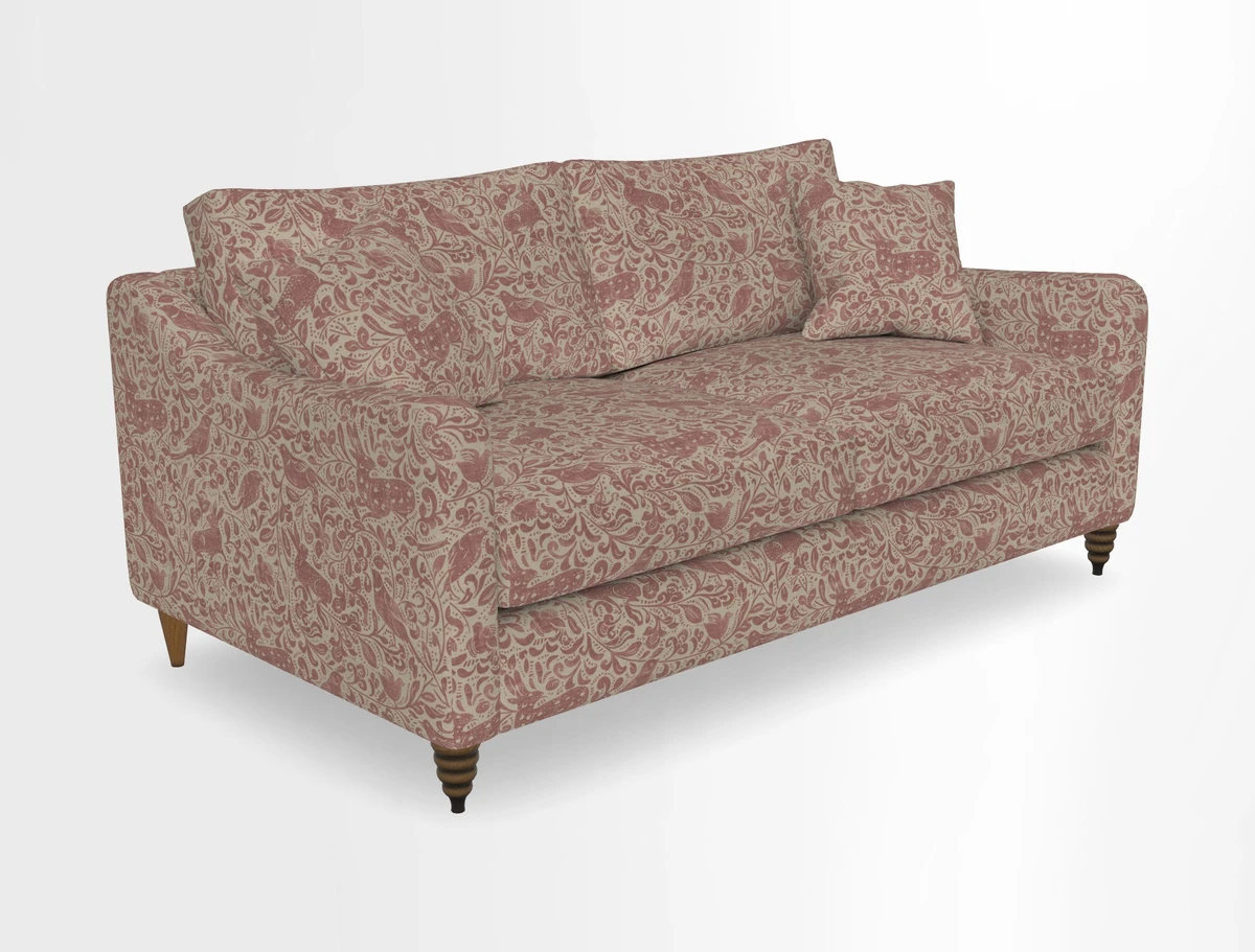 Rye 3 Seater Sofa in Herringbone Shadow