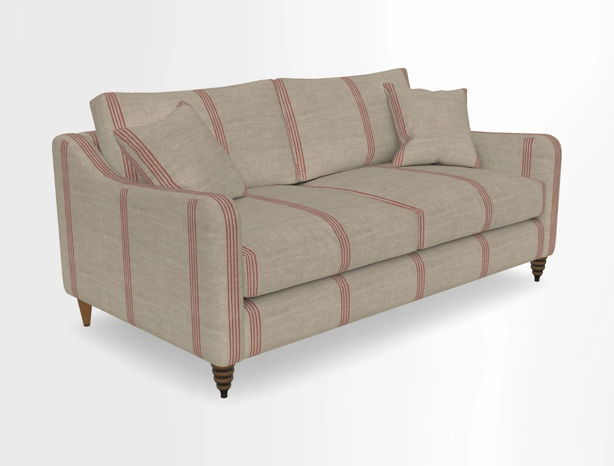 Rye 3 Seater Sofa in Herringbone Shadow