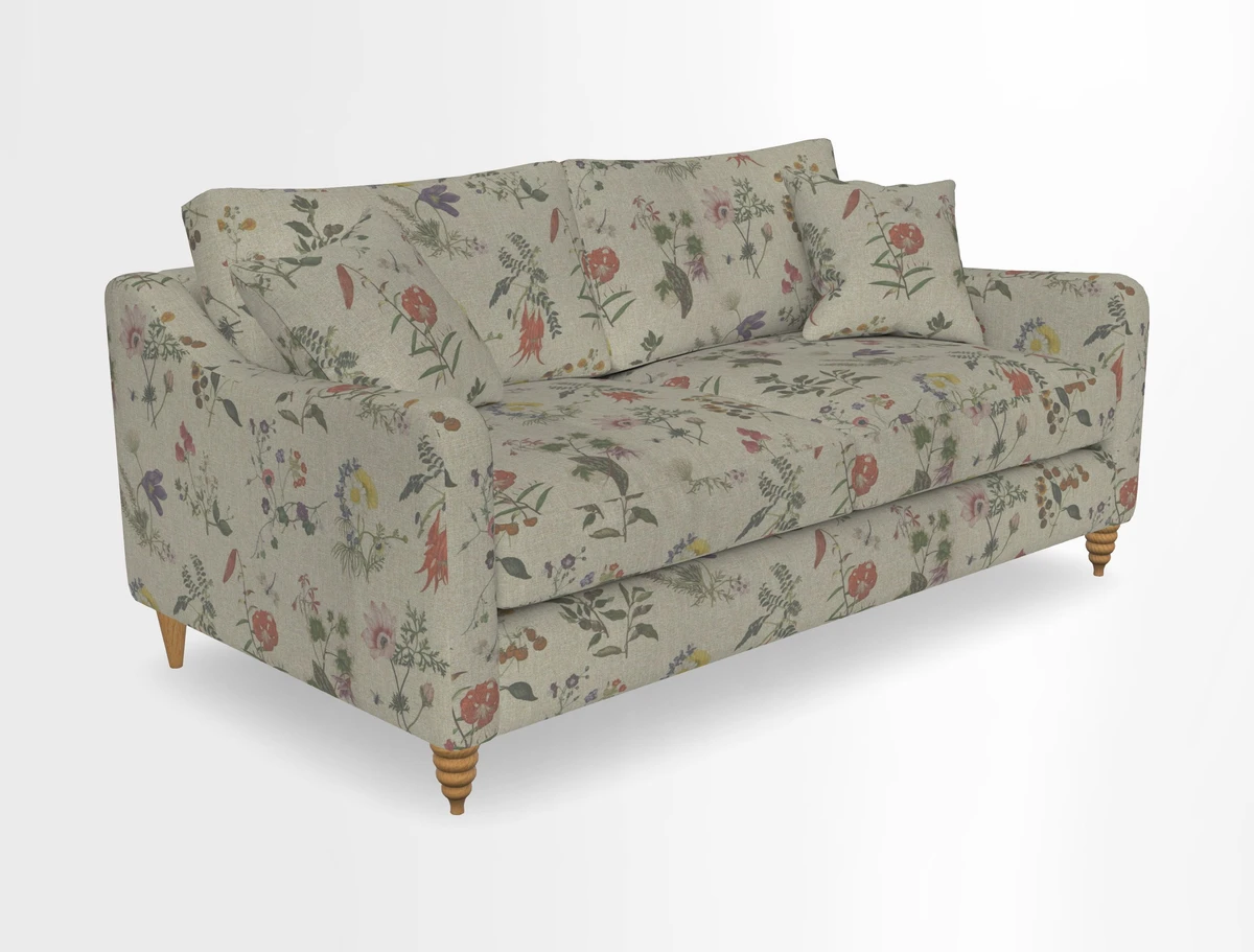 Rye 3 Seater Sofa in Herringbone Shadow
