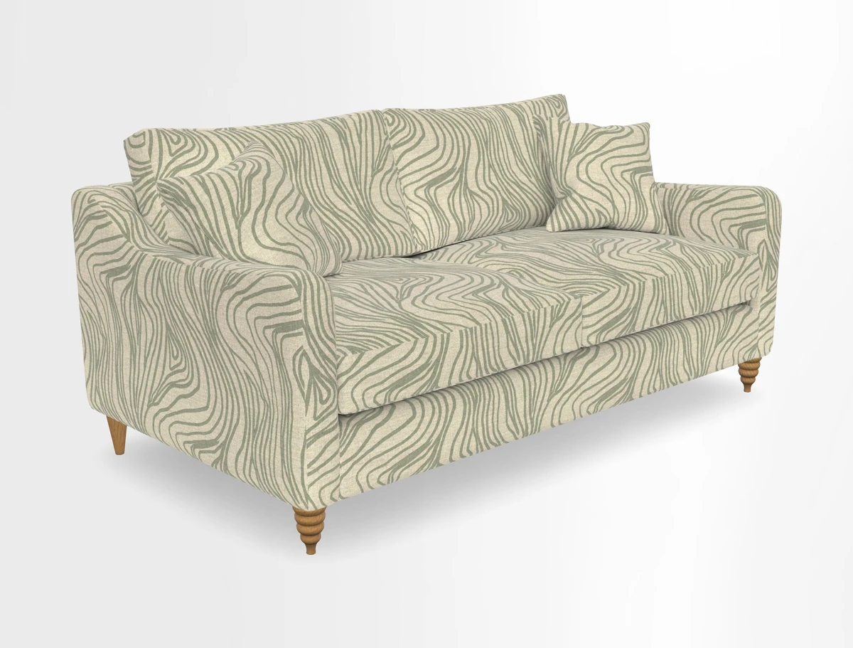Rye 3 Seater Sofa in Herringbone Shadow