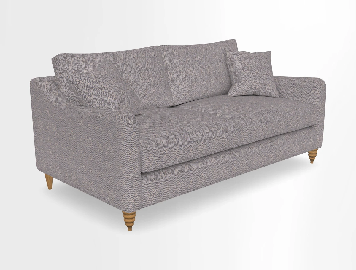 Rye 3 Seater Sofa in Herringbone Shadow