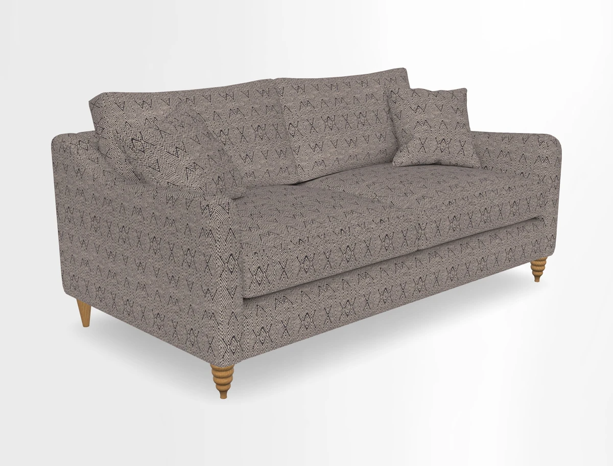 Rye 3 Seater Sofa in Herringbone Shadow