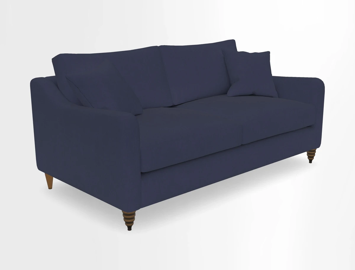 Rye 3 Seater Sofa in Herringbone Shadow