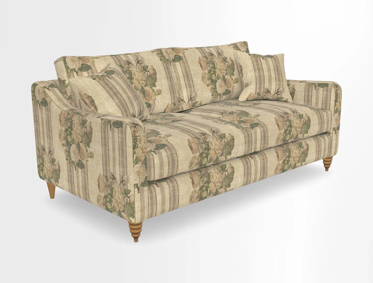 Rye 3 Seater Sofa in Herringbone Shadow