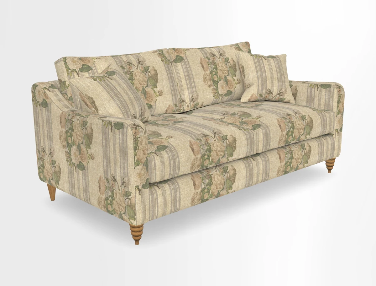 Rye 3 Seater Sofa in Herringbone Shadow