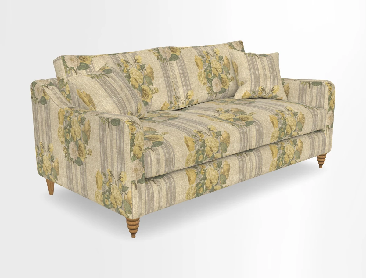 Rye 3 Seater Sofa in Herringbone Shadow