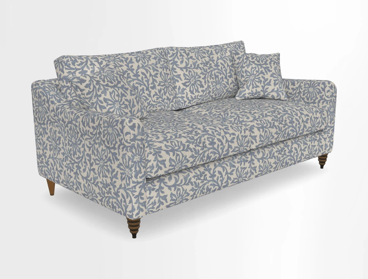 Rye 3 Seater Sofa in Herringbone Shadow