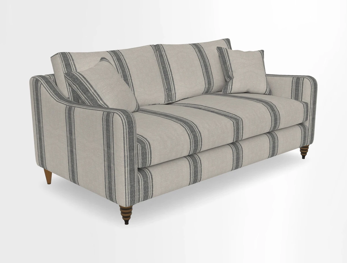 Rye 3 Seater Sofa in Herringbone Shadow