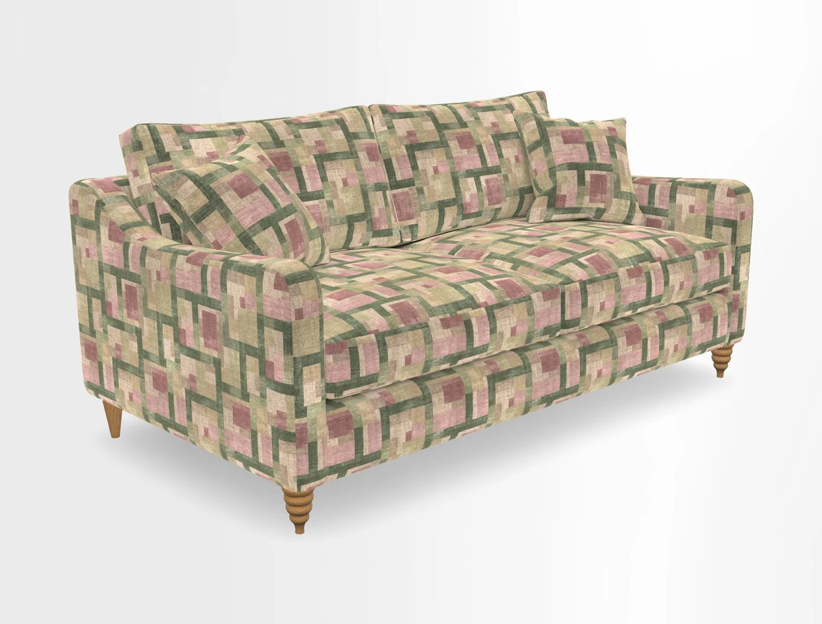 Rye 3 Seater Sofa in Herringbone Shadow