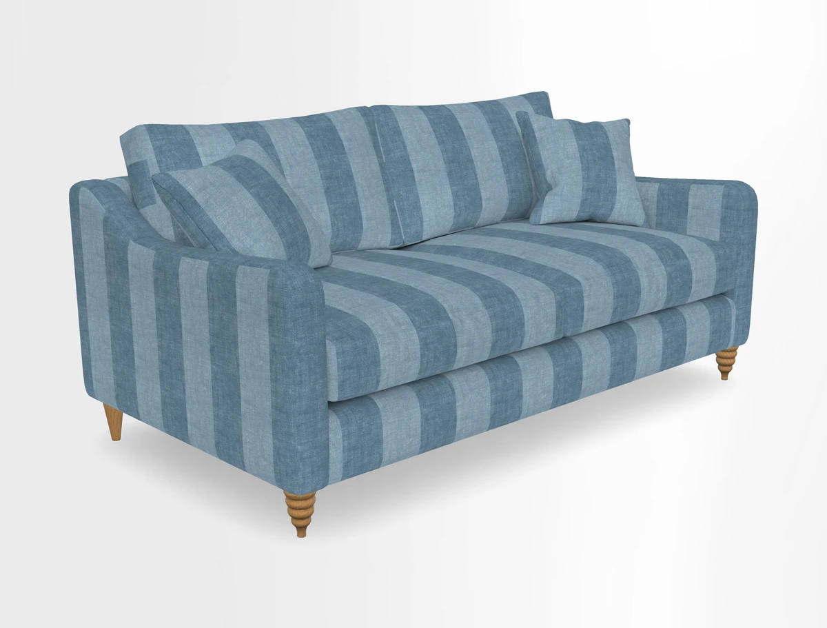 Rye 3 Seater Sofa in Herringbone Shadow