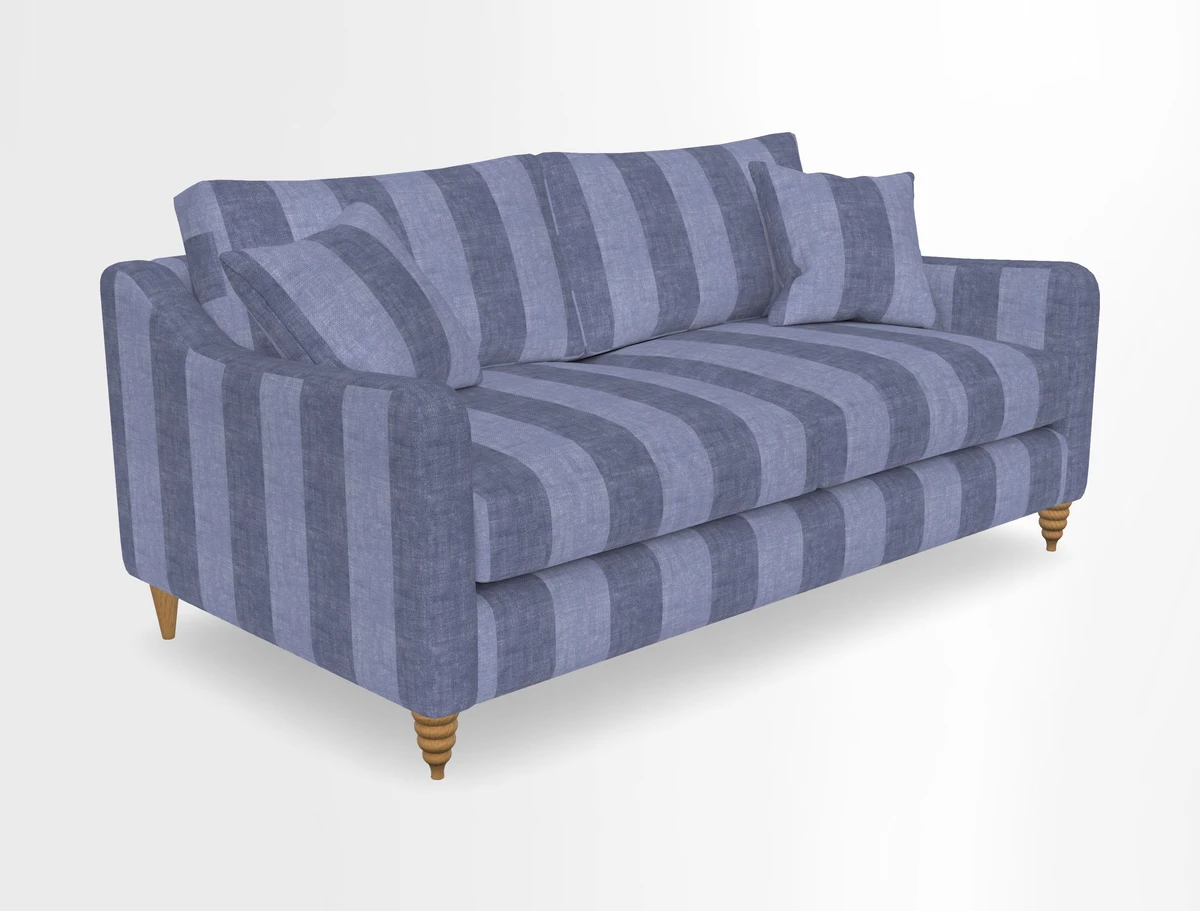 Rye 3 Seater Sofa in Herringbone Shadow