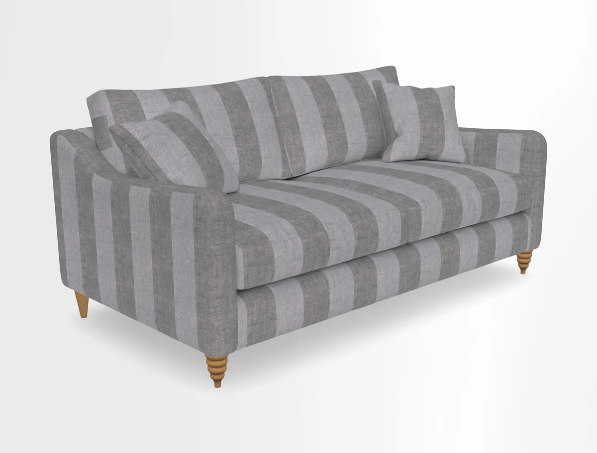 Rye 3 Seater Sofa in Herringbone Shadow