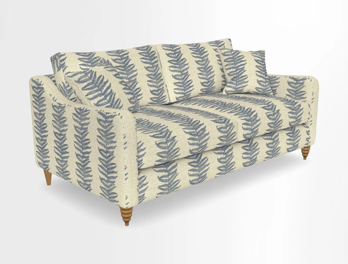 Rye 3 Seater Sofa in Herringbone Shadow