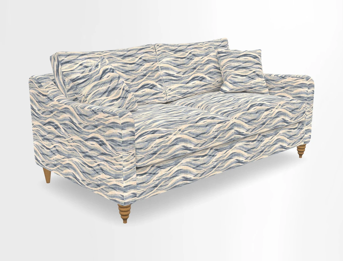 Rye 3 Seater Sofa in Herringbone Shadow