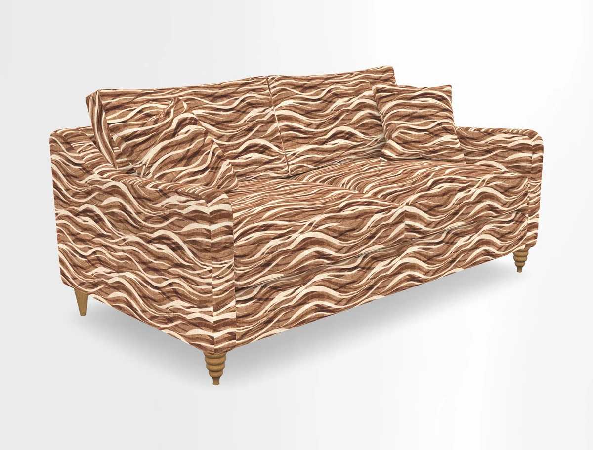 Rye 3 Seater Sofa in Herringbone Shadow