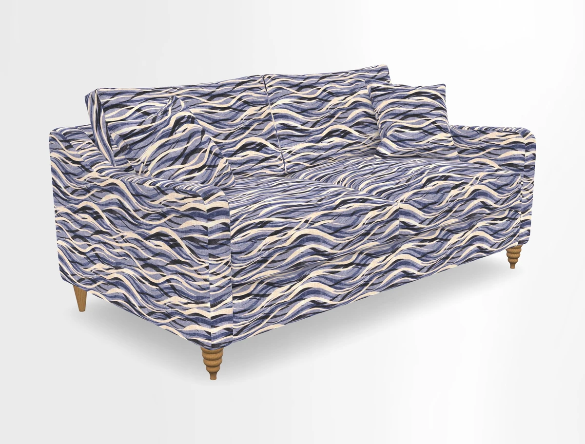 Rye 3 Seater Sofa in Herringbone Shadow