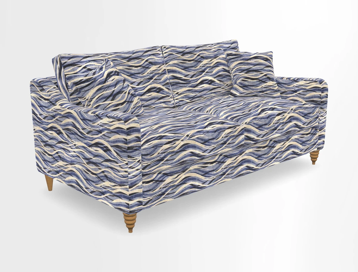 Rye 3 Seater Sofa in Herringbone Shadow