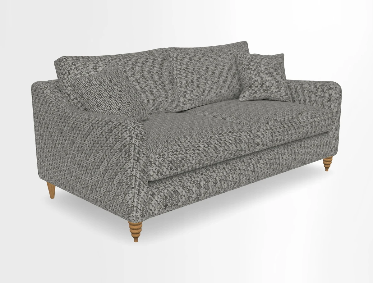 Rye 3 Seater Sofa in Herringbone Shadow