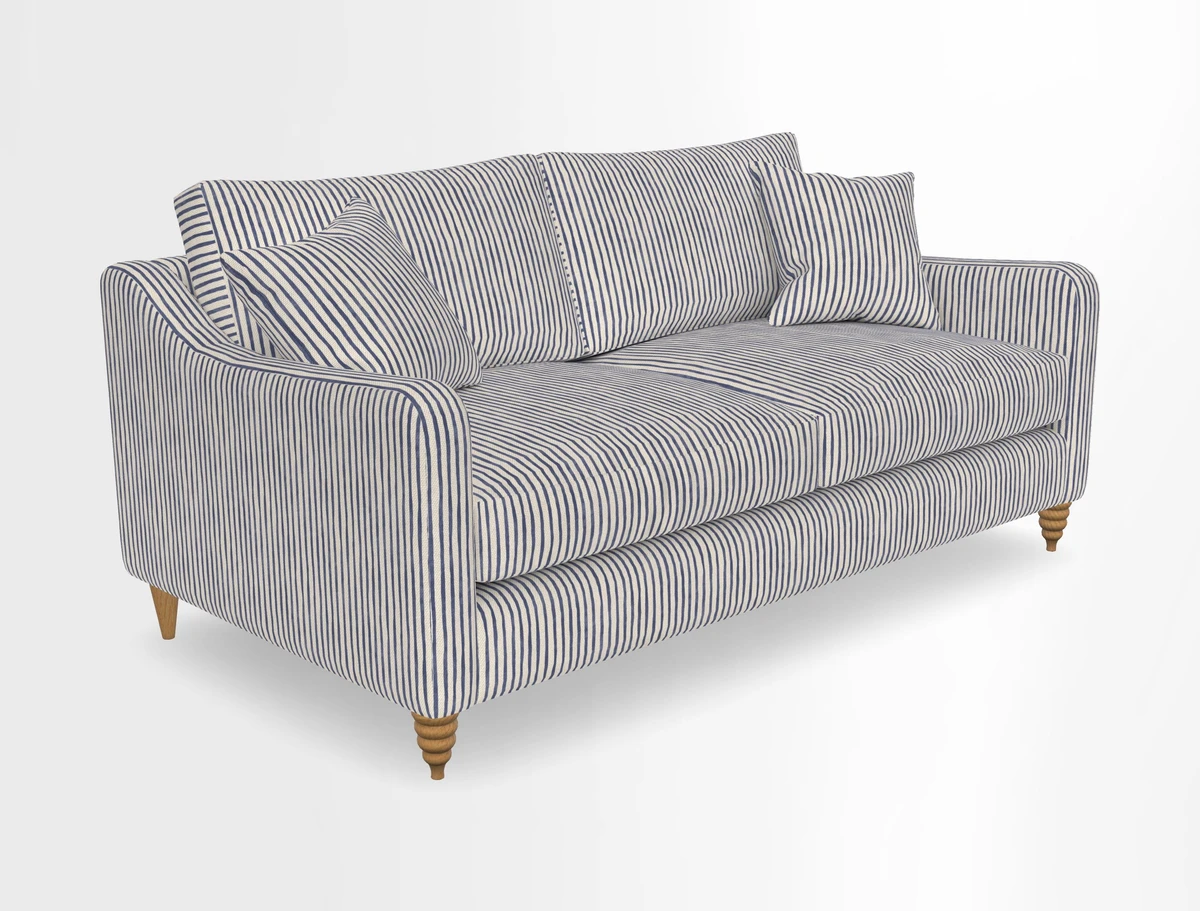 Rye 3 Seater Sofa in Herringbone Shadow