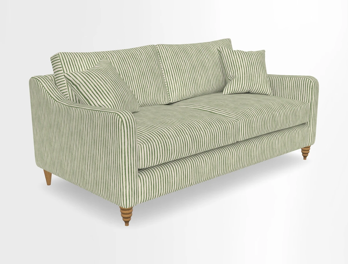 Rye 3 Seater Sofa in Herringbone Shadow