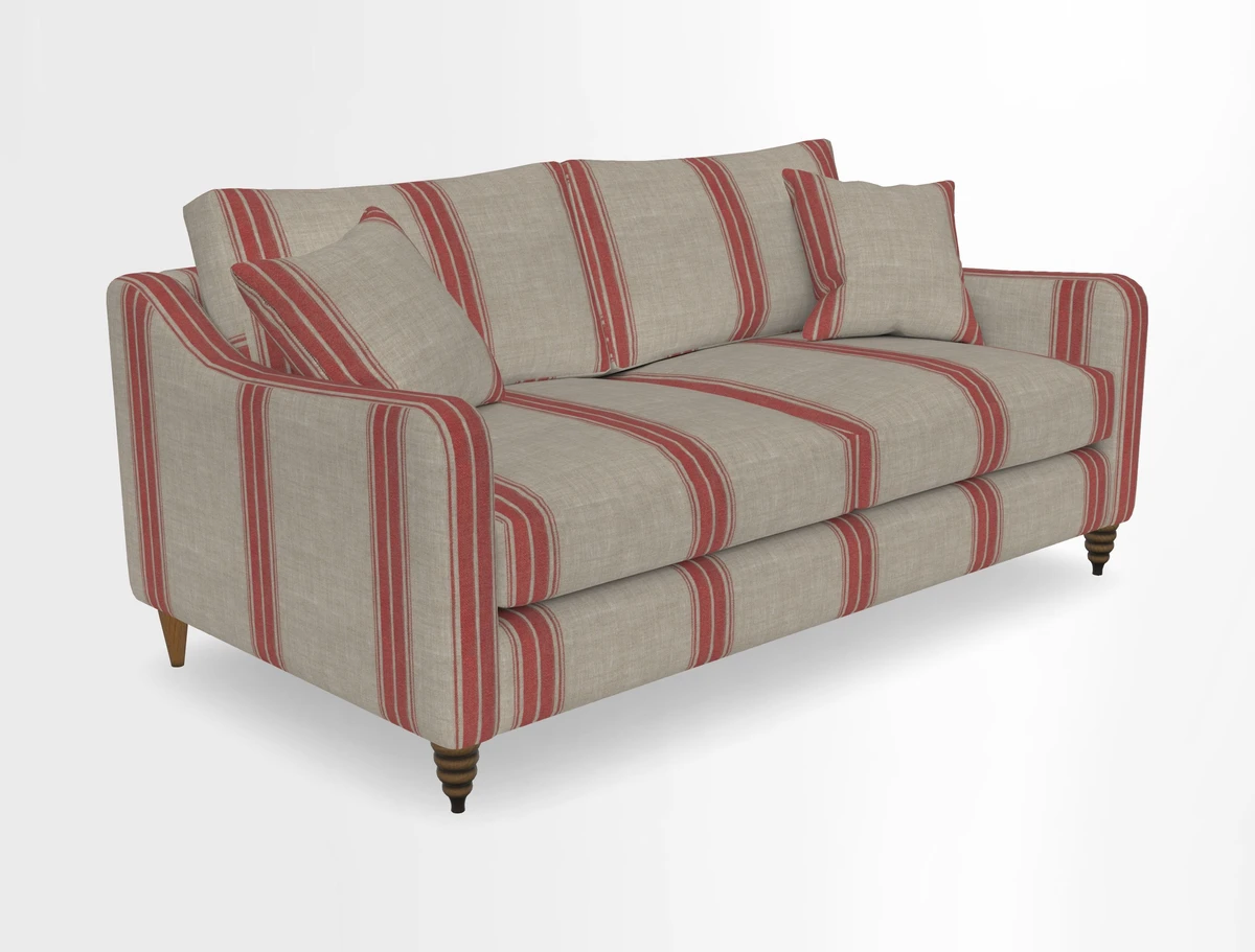 Rye 3 Seater Sofa in Herringbone Shadow