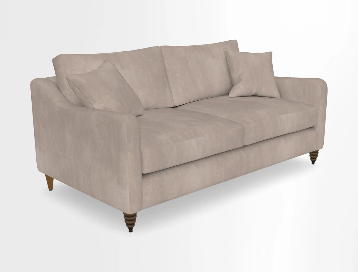 Rye 3 Seater Sofa in Herringbone Shadow