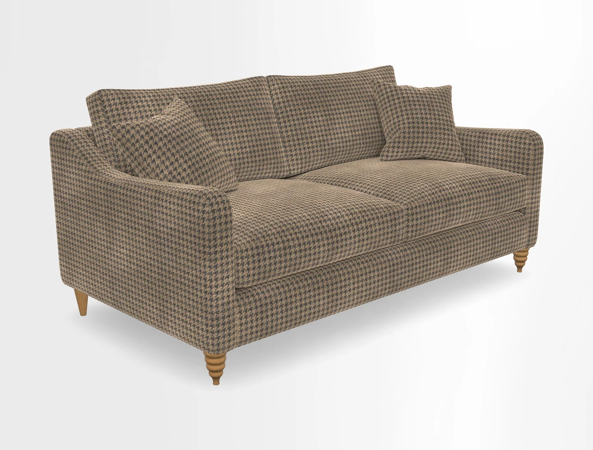 Rye 3 Seater Sofa in Herringbone Shadow