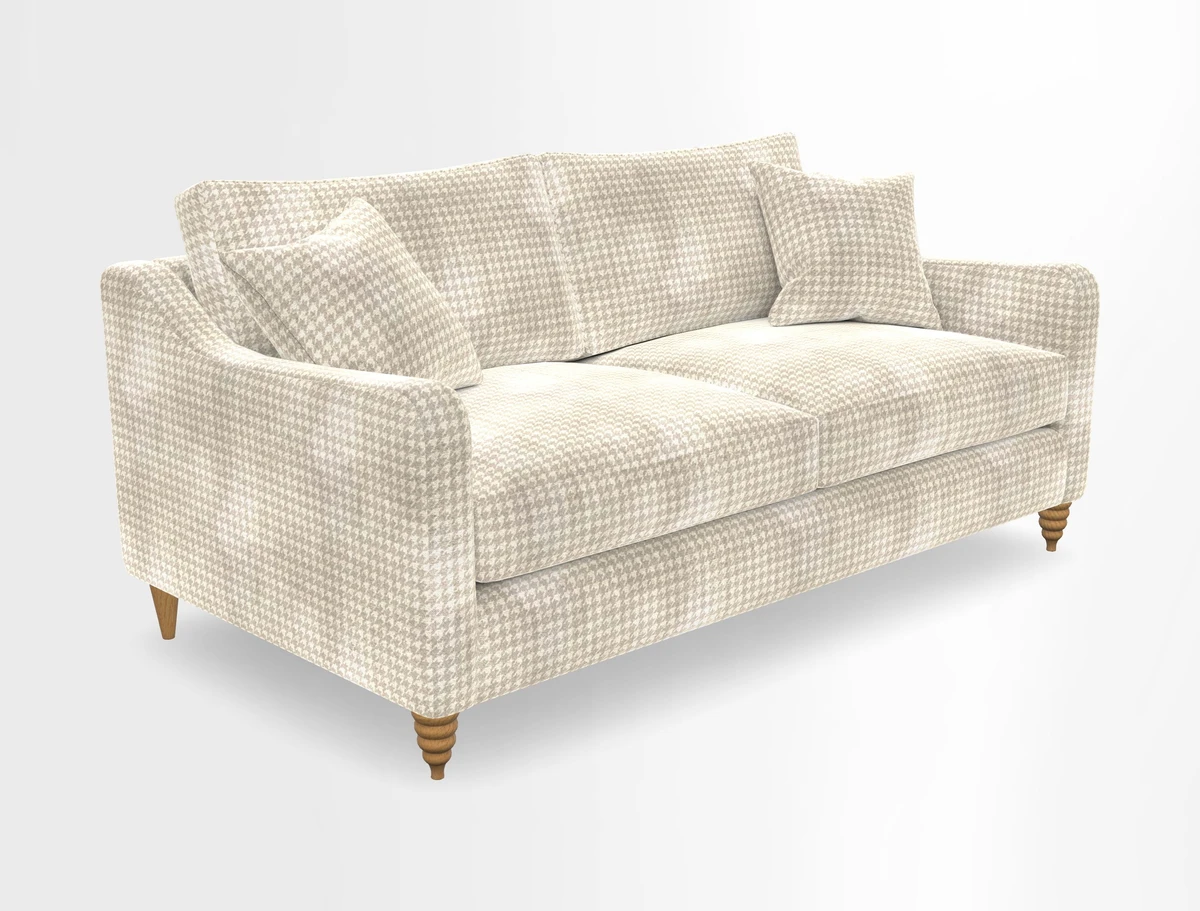 Rye 3 Seater Sofa in Herringbone Shadow