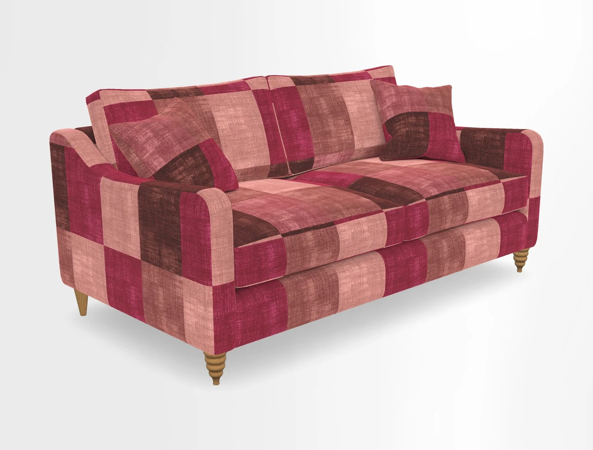 Rye 3 Seater Sofa in Herringbone Shadow