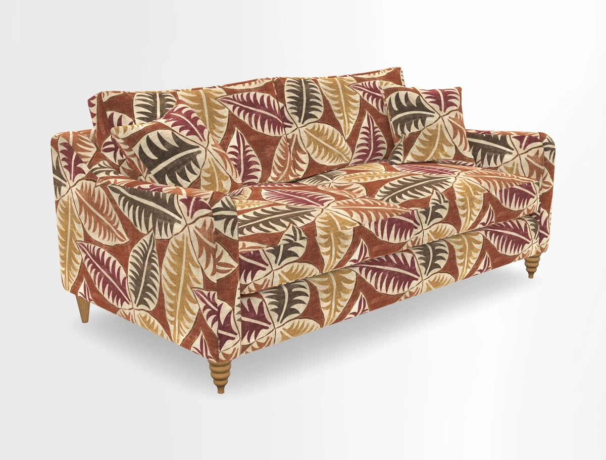 Rye 3 Seater Sofa in Herringbone Shadow
