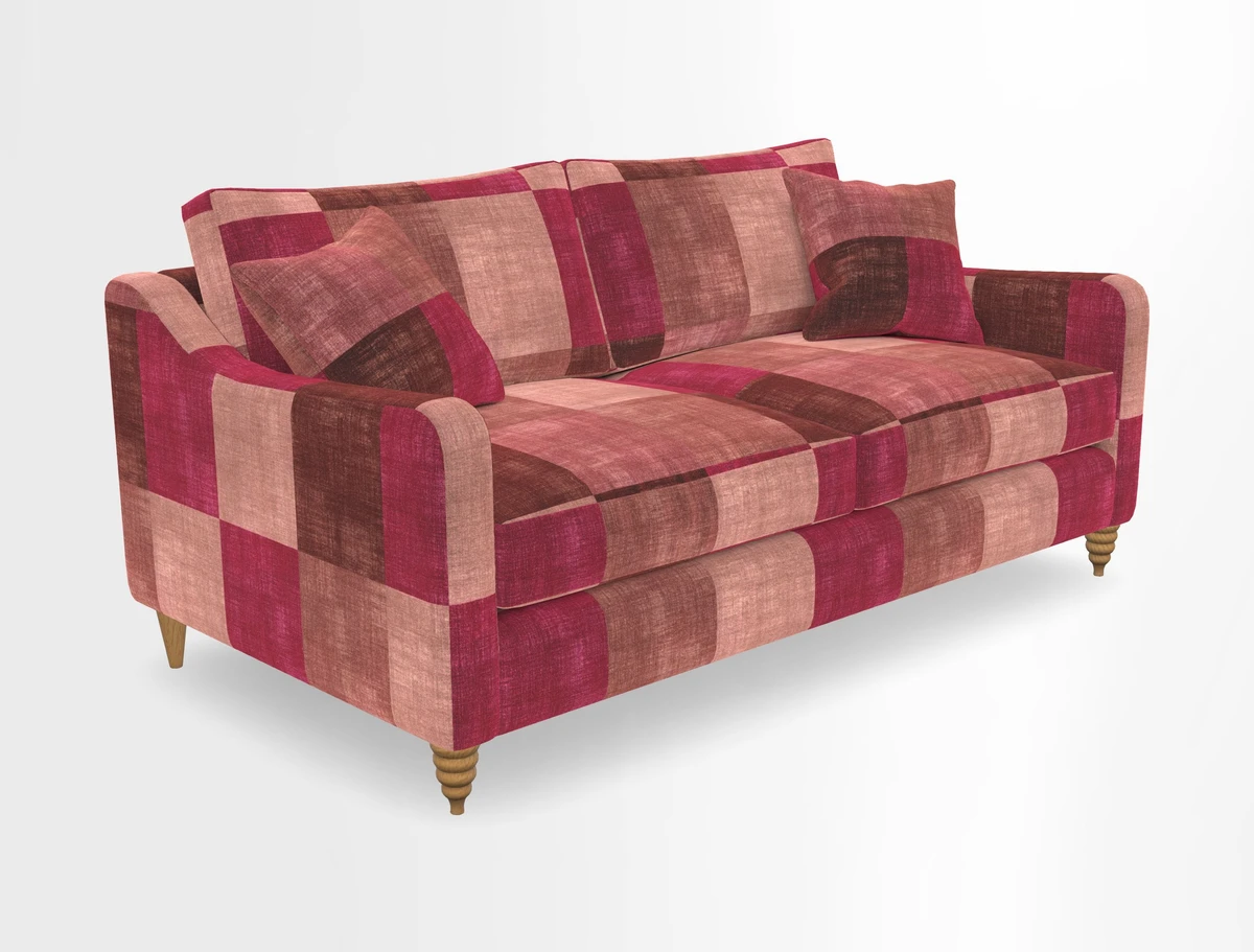 Rye 3 Seater Sofa in Herringbone Shadow