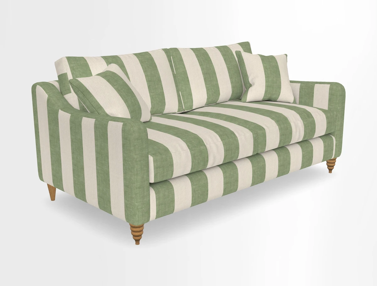 Rye 3 Seater Sofa in Herringbone Shadow